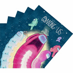 Papierservietten Among Us Partydekoration 20 Stück.