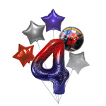 Spider Man 4. Geburtstag Ballon Set