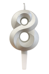Golden Number "8" Candle