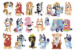 Tattoos for children Bluey the dog (1 pc)