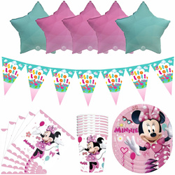 Minnie Mouse Geburtstag Party Dekorationen Set (46 Artikel)