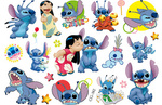 Lilo & Stitch Kinder Tattoos (1 Stück)