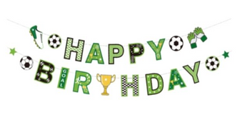 Papiergirlande Happy Birthday Ball, Champion (1 Stück)