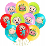 Cocomelon bedruckte Gummiballons (10 Stück).)