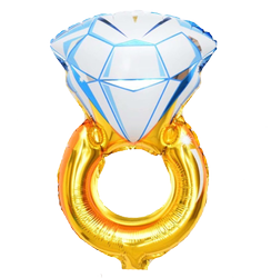 Folienballon Ehering Gold