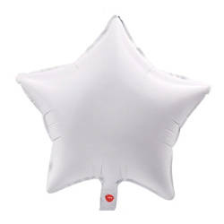 Folie Stern Weiß 18" (45cm).)