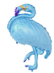Folienballon Flamingo Blau (51cm*105cm)