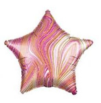 Folie Stern Marmor Rosa 18" (45cm).)