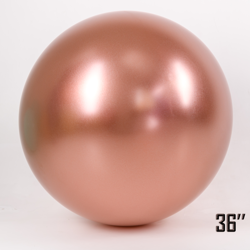 Riesenballon 36" CHROME, Rosa Gold (1 Stück).)