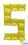 Foil Number POP IT "5" Gold (40cm)
