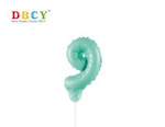 Zahlenballon auf einem Stock "9"