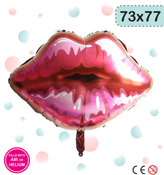 Kuss-Lippen Folienballon (73cm*77cm)