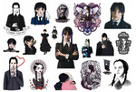 Tattoos for Kids Wednesday (1 pc)