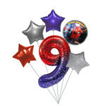 9. Geburtstag Spiderman Luftballon Set