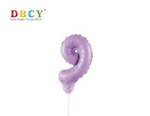 Zahlenballon auf einem Stock "9"