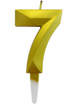 Goldene Zahl Kerze "7"