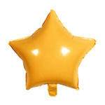 Foil balloon Star, Pastel Orange 18" (45cm.)