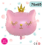 Folienballon Rosa Katze (49cm*56cm)