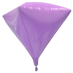 Fliederfarbener Macaron Diamant-Ballon (24 Zoll)