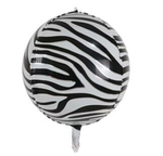 4D Zebra 18" (45cm) Folienballon.)