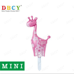 Folienballon mini giraffe rosa
