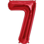 Balon Foliowy Cyferka "7" Czerwona (100cm.)