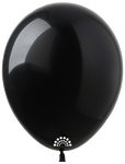 Premium SHOW Rubber Ballons 5 Zoll, Schwarz (077)