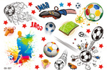 Kindertor-Ball-Tattoos (1 Stück)