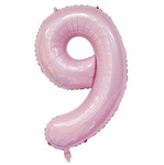 Balloon Foil Number "9" Light Pink (100cm.)