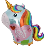 Einhorn I Love You Folienballon (68cm*71cm)