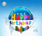 Happy Birthday 18" Folienballon (45cm).)