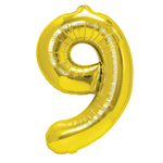 Foil Number "9" Gold ( 100cm.)