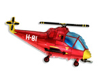 Hubschrauber Roter Folienballon, Grabo
