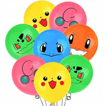 Pokemon bedruckte Gummiballons (10 Stück).)
