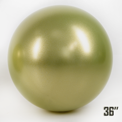 Riesiger 36" CHROME-Ballon, Gold Olive (1 Stück).)