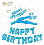 Set HAPPY BIRTHDAY Luftballons Blau (40 cm).)