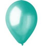 Ballons 30 cm, Türkis Metall (25 Stück).)