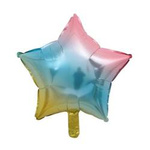 Regenbogen-Folie Stern 18" (45cm).)