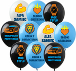 Set mit bunten K-Pop Demon Hunters Luftballons (12 Stück).)