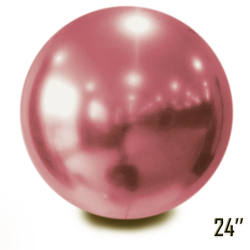 Riesenballon 24" CHROME, kastanienbraun (1 Stück).)