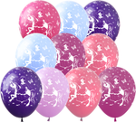 Balloons 12" with print "Princess" (10 pcs.)
