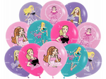 Rubber Balloons Barbie Printed (12 pcs.)