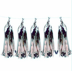 Balloon Tail Silver, Tassel (5pcs)