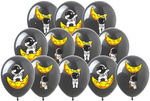 Rubber balloons with Space, Cosmonaut print (12 pcs.)