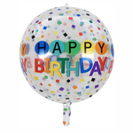 Balon foliowy 4D Happy Birthday (45cm)