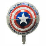 Folienballon Schutzschild. Rächer mit Helium (45cm).)