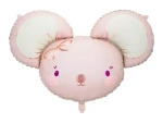 Foil balloon Mouse, 96x64 cm, light pink
