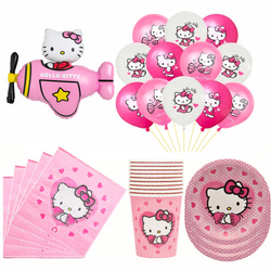 Hello Kitty Geburtstag Party Set Ballons, Teller, Tassen, Servietten