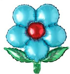 Mini Blue Flower Folienballon