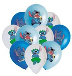 Lilo Stitch bedruckte Gummiballons (10 Stück).)